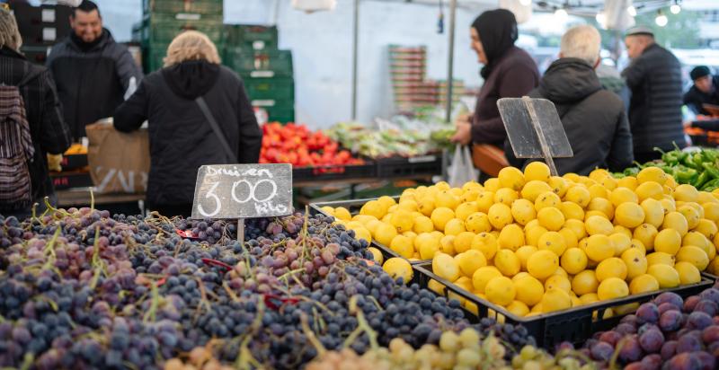 Markt inkopen doen