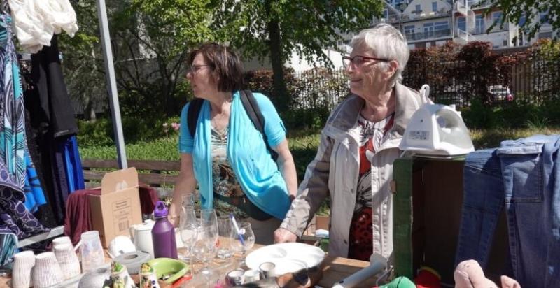 Pop-up milieupark marktkraampje