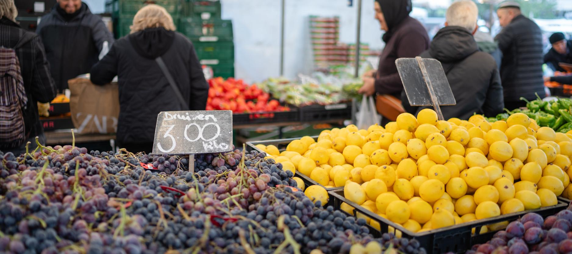 Markt inkopen doen