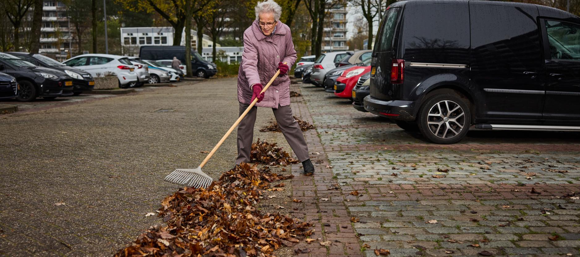 Blad vegen voor bokashi