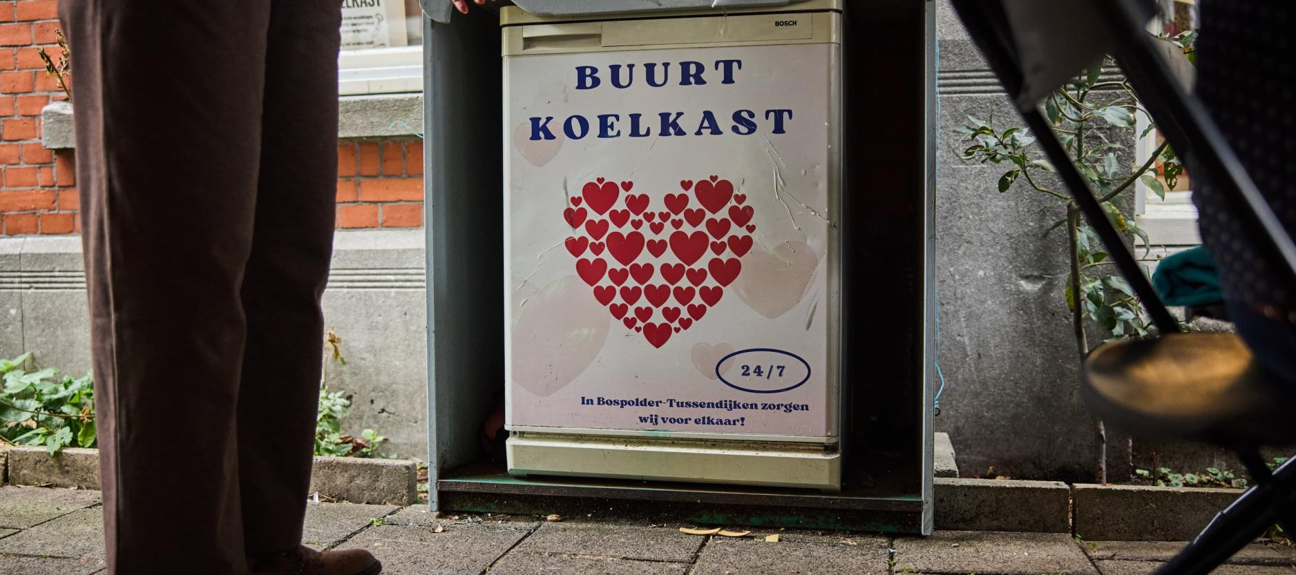 Buurtkoelkast in de wijk Delfshaven