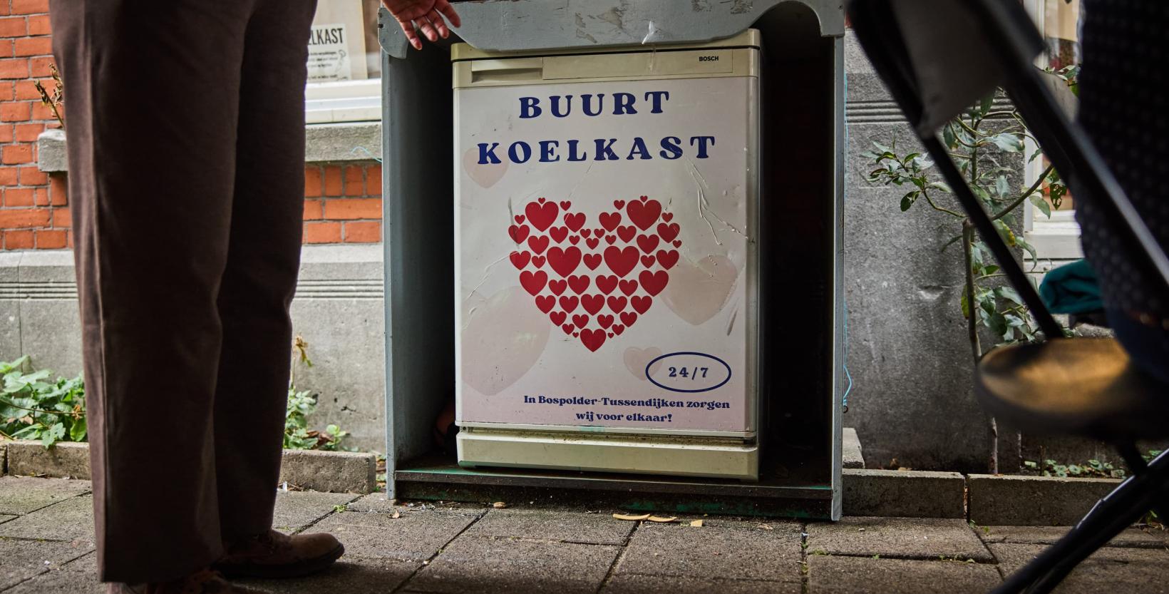 Buurtkoelkast in de wijk Delfshaven